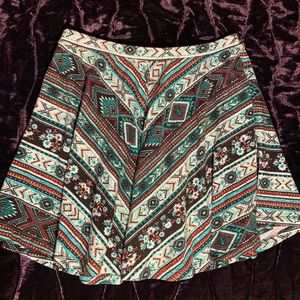 Flattering printed circle skirt